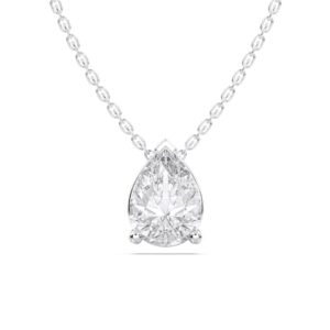 PEAR SOLITAIRE NECKLACE