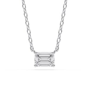 Solitaire Emerald Cut Pendant